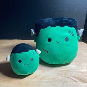 Squishmallow Halloween Squad Frankie Lot of 2 Plush Stuffed Toys. Pre-Owned